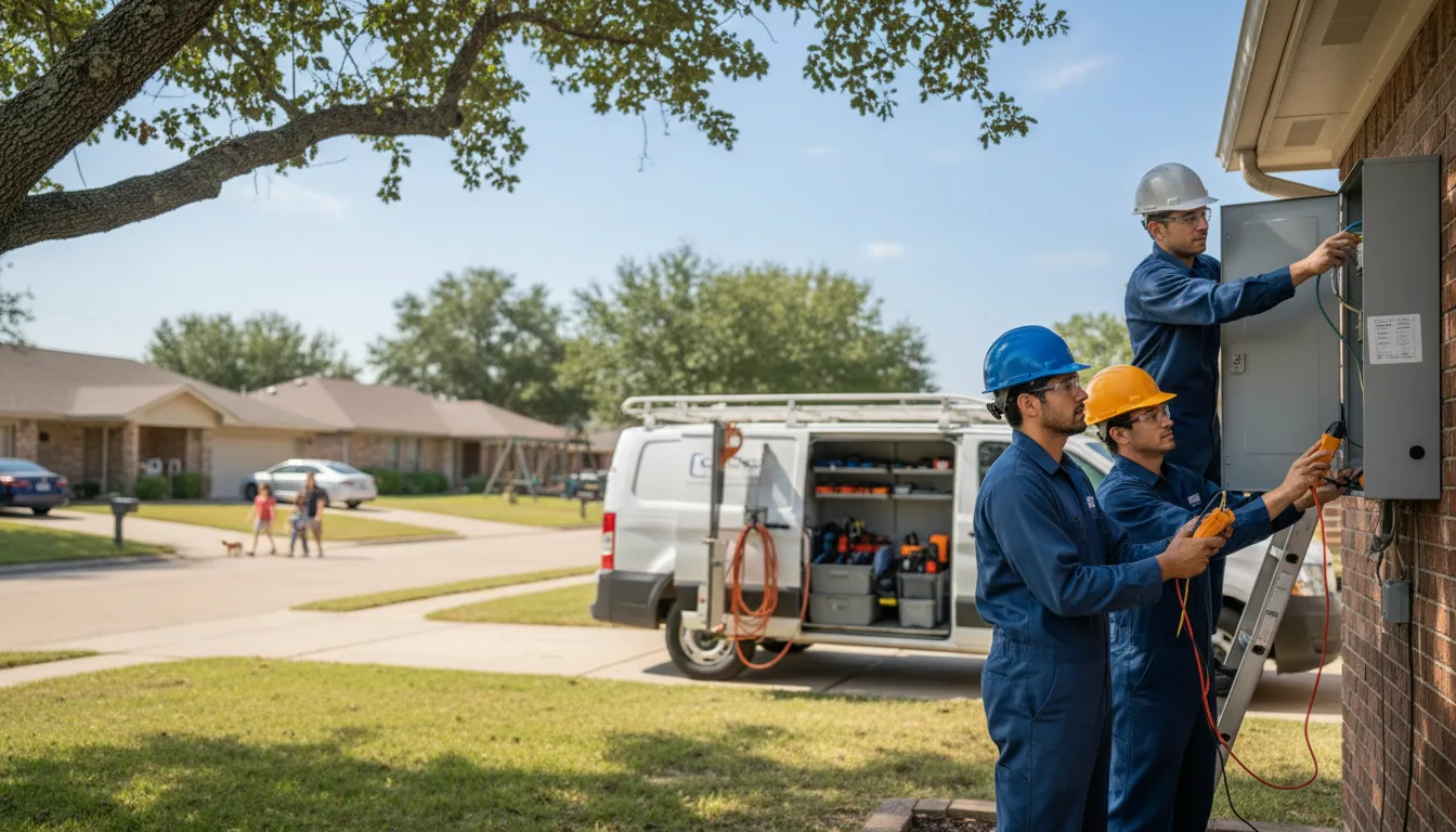 Certified electrician providing emergency electrical services in San Juan, TX